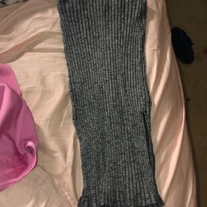 Top shop Back and grey pencil skirt